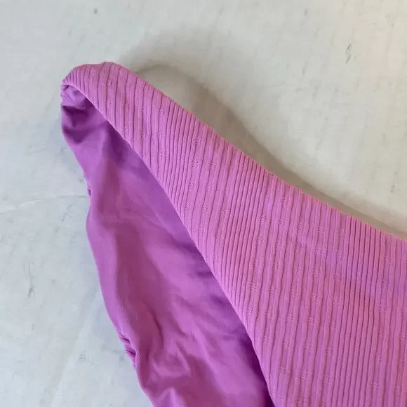 L*Space Pointelle Rib Cabana Bikini Bottom - Rosebud NWT Size Large - Picture 3 of 6